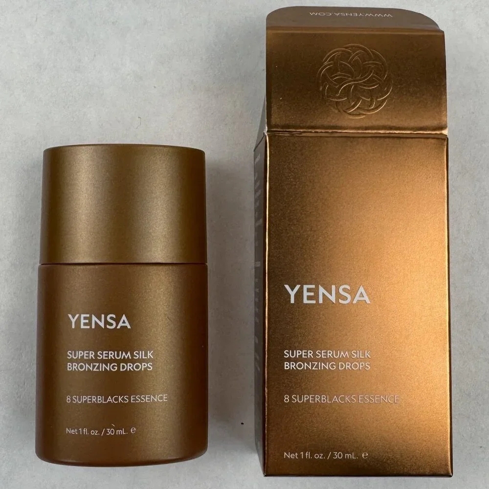 Yensa Super Serum Silk Bronzing Drops 8 SuperBlacks Essence 1 Fl Oz / 30 mL NEW